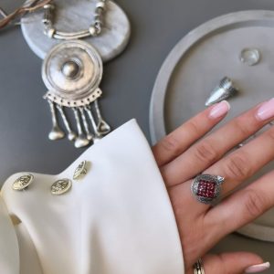 pierścionek srebrny nreni