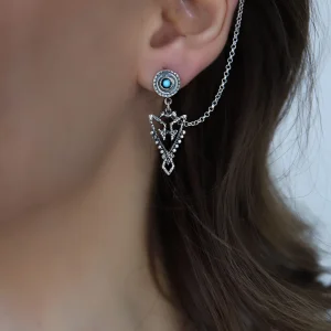 kolczyki srebrne kapujt