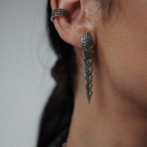 kolczyki srebrne getik